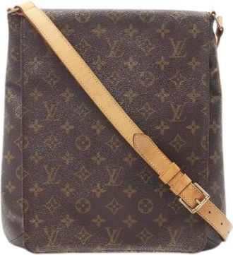 Louis Vuitton Pre-owned Cross Body Bags, female, Brown, Size: ONE SIZE Pre-owned Vintage Canvas Cross Body Bag