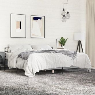 Berkfield Home Bed Frame without Mattress Grey Sonoma 200x200 cm