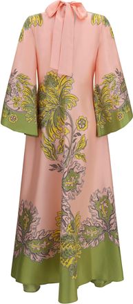 La DoubleJ Womens Magnifico Silk Dress Swathe Plac&eacute;e