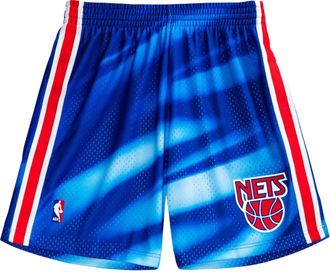 Mitchell & Ness Swingman New Jersey Nets 1990-91 Shorts in Pattern/Royal Men