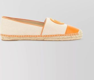 Michael Kors contrast toe cap jute espadrille sole
