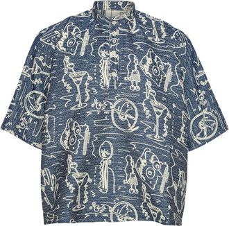 Henrik Vibskov T-shirt con stampa - Blu