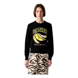 Ganni Mujer, Jerseys, Negro, Talla: M