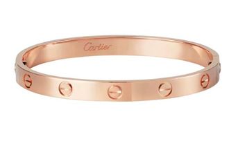 Cartier Rose Gold Love Bracelet Size 16