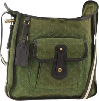 Louis Vuitton Pre-owned Monogram Mini Shoulder Bag - Dames - Vintage Schoudertas - Groen - ONE Size - Leer - Vintage