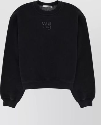 Alexander Wang crystal-embellished logo sweatshirt