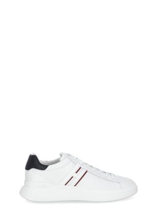 Hogan White H580 Contrasting Heel Sneakers