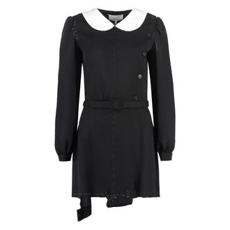 Maison Margiela Short Dresses, female, Black, Size: XS Convertible Mini Dress