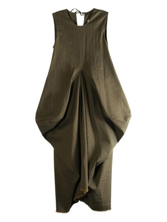 Uma Wang Anthea dress - women - Fabric - S - Brown