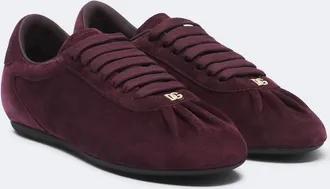 Dolce & Gabbana Zapatillas de ante con DG