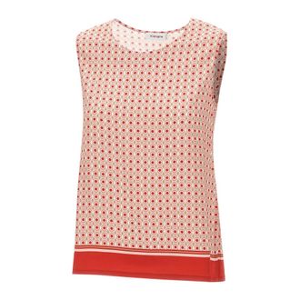 KANGRA Stretch Viscose Top - female - Kangra - Sleeveless Tops - Multicolor - XS - Tops