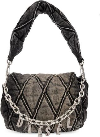 Diesel Charm D Denim Shoulder Bag