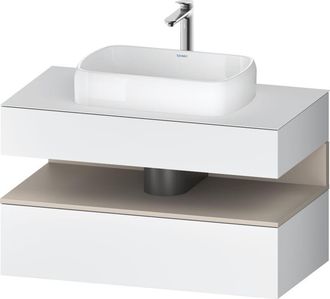 Duravit Duravit Qatego Consola Mueble Bajo Lavabo, 1 Extra&iacute;ble, 1 Caj&oacute;n