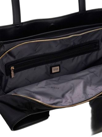 Guess Follie Tri Comp Tote Bag - Black
