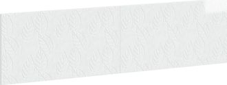 vidaXL Cabecero Montada En La Pared Delft Blanco Brillante Vidaxl