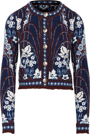 Cara Cara Cardigan Livi a fiori - Blu