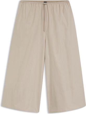 BOSS Relaxed-fit trousers in taffeta