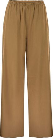 Max Mara Mxpdestino Hose mit weitem Bein aus Leinen und Viskose