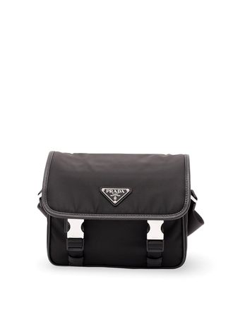 Prada Re-Nylon And Saffiano Leather Shoulder Bag