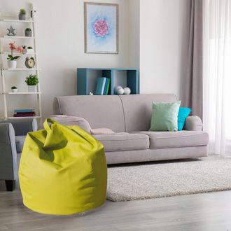 Talamo Italia Talamo Italia - Dmora Puf Elegante, Color Amarillo, Medidas 80 X 120 X 80 Cm, Con Embalaje Reforzado