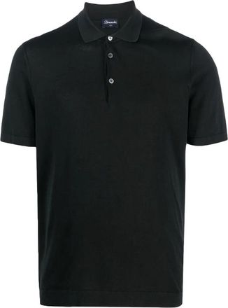 Drumohr Polo Shirts - Heren - Polos - Zwart - L - Tops