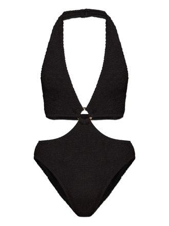 Bond-Eye Celeste ring textured swimsuit - Black