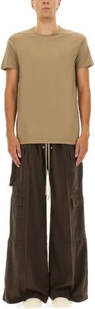 Rick Owens Beige Solid Crew Neck T-Shirt