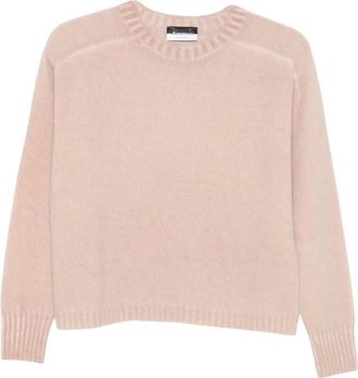 Arovescio Maglione girocollo - Rosa