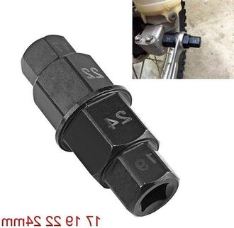 No Brand Llave Allen Hexagonal Para Rueda Trasera De Motocicleta - 17, 19, 22 Y 24 Mm - Herramienta Duradera Y Pr&aacute;ctica