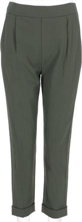 Vince Slim Tapered Cropped Pants with Pleated Front