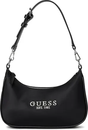 Guess Arona Shoulder Bag Womens Handbags Black, Nylon