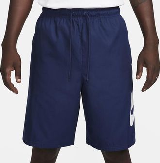 Nike Mens Club Woven Shorts - Midnight Navy/White Size XXL