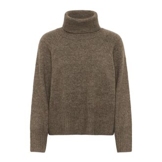 Kaffe Astrid Pullover - Dames - Coltruien - Grijs - XL - Truien & Vesten