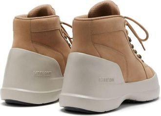 Moon Boot Mens Luna Trek Mid Boot Beige Nubuck Rubber Sole