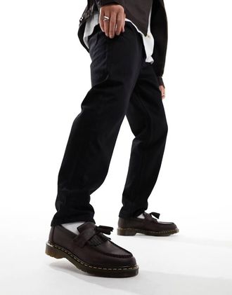 Dr. Martens Dr. Martens - Adrian - Mocassini unisex marrone scuro con nappe colore crazy horse