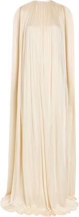 Petar Petrov Draped Gathered Stretch-jersey Gown - Off White - 40 (UK12 / M)