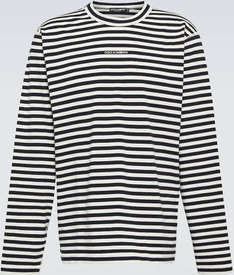 Dolce & Gabbana Striped cotton jersey T-shirt