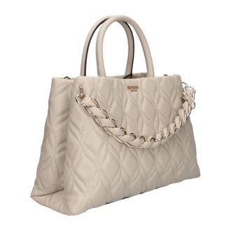 Guess Maxine Girlfriend Satchel - Dames - Tassen - Beige - Maat: ONE Size