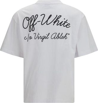 Off-white Mens White Cotton T-Shirt