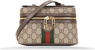 Gucci GG Motif Schoudertas - Dames - Schoudertassen - Beige - ONE Size - Leer - Tassen