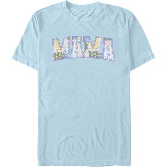 Disney Mens Disney Mama Collegiate Fabric Pattern Graphic T-Shirt in Light Blue at Nordstrom, Size Xxx-Large