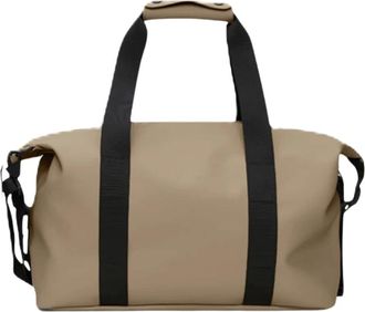 Rains Hilo Weekend Bag Small - unisex - Tassen - Beige - Maat: ONE Size Poliester