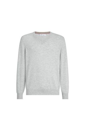 Brunello Cucinelli Cashmere sweater in Pebble at Nordstrom, Size 56 It