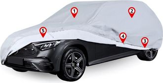 OEM Funda Para Coche Sed&aacute;n L2 480-505 Lona Para Coche Exclusiva Con Cinturones Suaves