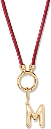 Brook & York Kai Initial Charm Necklace in Gold/Purple M at Nordstrom