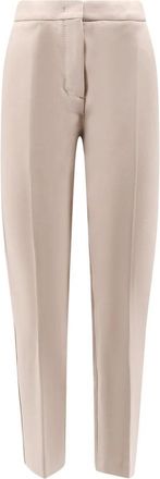 Max Mara Pegno Cropped Broeken - Dames - Vrijetijds broeken - Beige - 2XS - Broeken