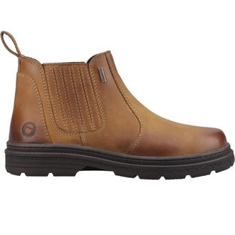 Cotswold Heren Bisley Leren Chelsea Boots (Tan)