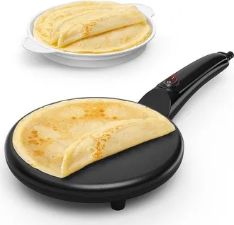 OEM Sart&eacute;n El&eacute;ctrica Para Tortitas, 800 W, M&aacute;quina Port&aacute;til Para Hacer Roti En Casa, Mango De Tacto Fr&iacute;o Con B&aacute;scula Para Alimentos, F&aacute;cil De Limpiar