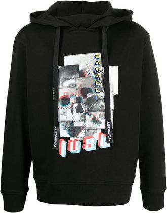 Just Cavalli Cool. 900 Felpa - Heren - Hoodies - Zwart - XL - Hoodies & sweatvesten
