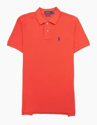 Polo Ralph Lauren Mens Polo Ralph Lauren Custom Slim Fit Polo Red 2000 - Size: 44